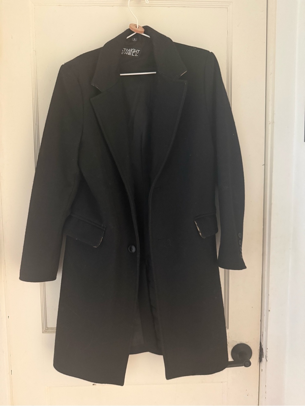 Straight to Hell Men’s 3/4 Coat
Leopard print accents